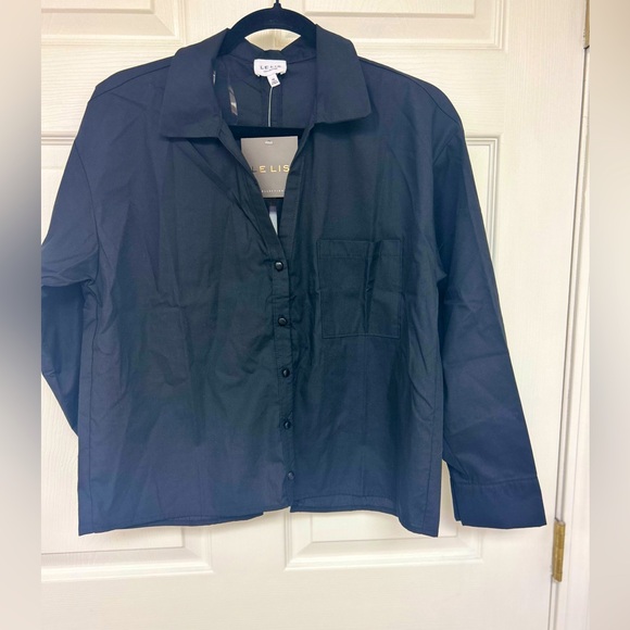 Le Lis Tops - NWT Lelis Boutique Black Button Down Top Size XS